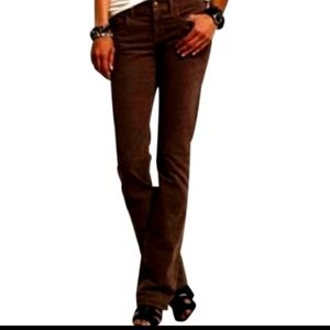 J. Crew Favorite Fit Dark Chocolate Brown Corduroy Pants, 2S